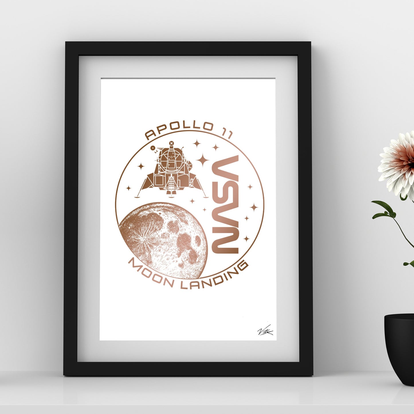 Apollo 11 Foil Print - Point 506