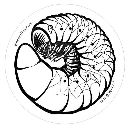 Grub Worm Sticker - Point 506