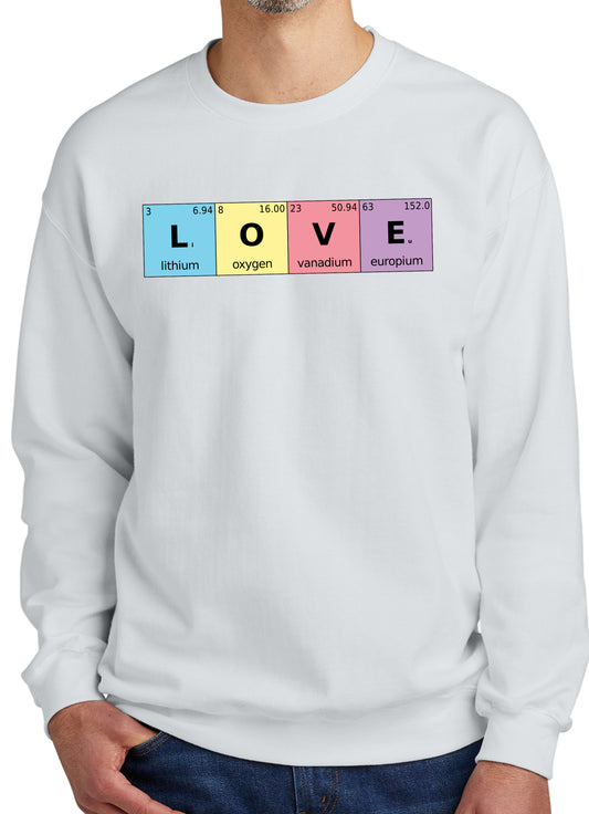 Periodic Table of Love Elements Sweatshirt - Point 506