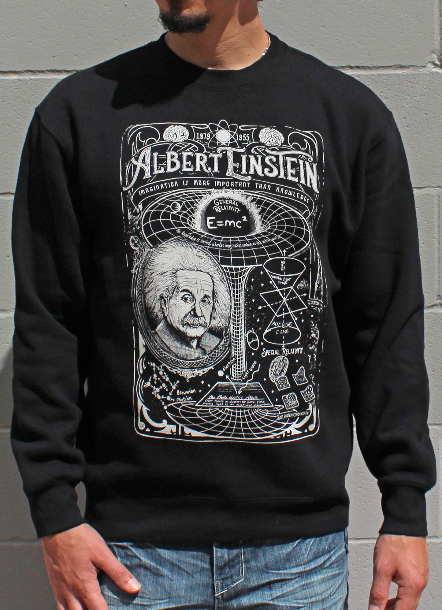 Albert einstein, science sweatshirt, teacher gift, Einstein sweater