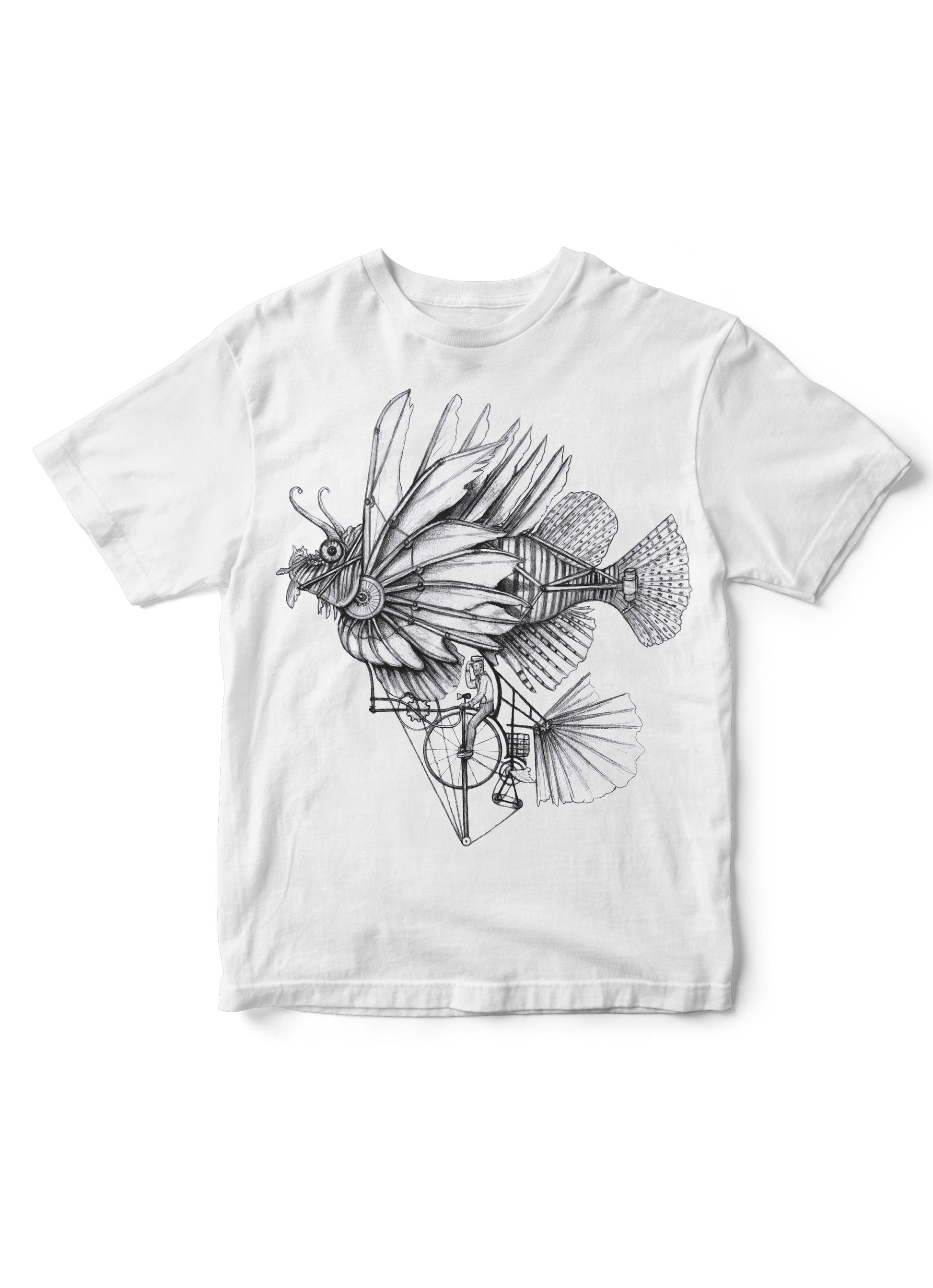lionfish, lionfish shirt, kid fish shirt, fish machine