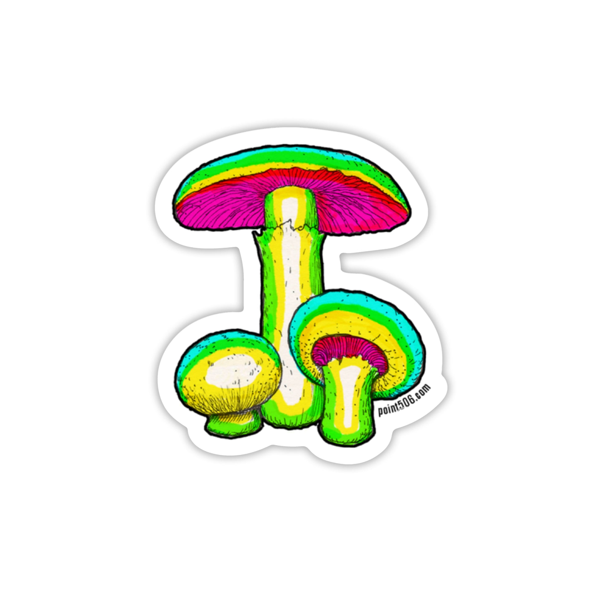 Mushroom Power Sticker - Point 506