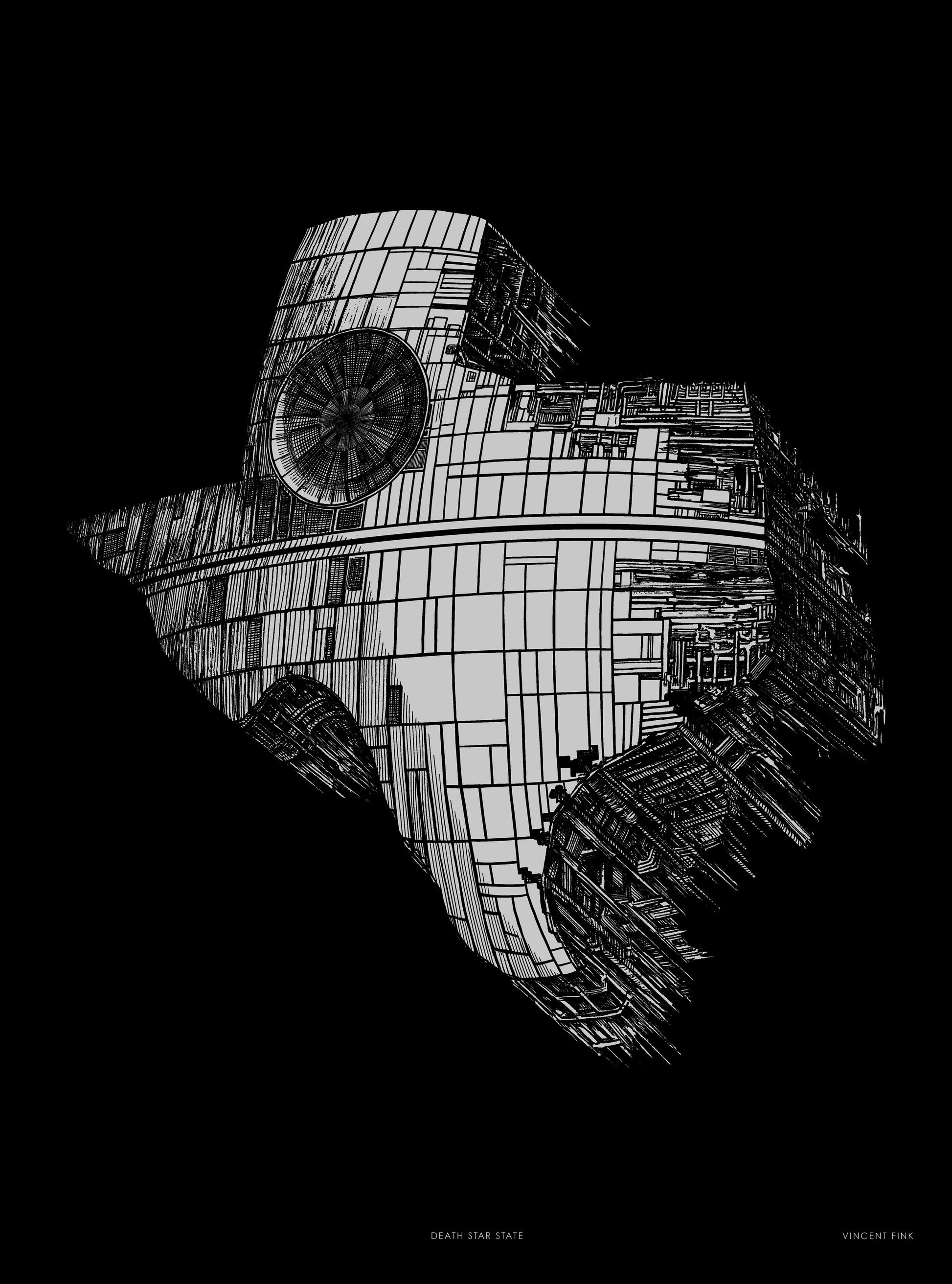 Texas Death Star Poster - Point 506