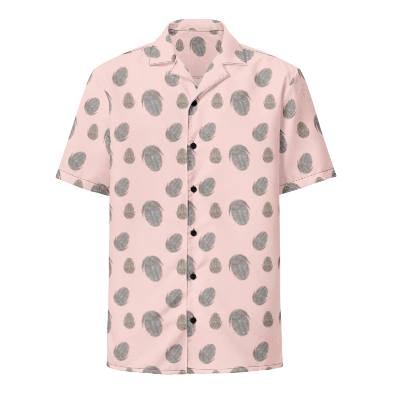 Trilobite Pattern Unisex button-up shirt