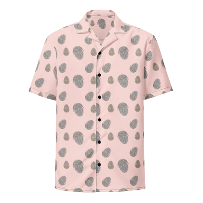 Trilobite Pattern Unisex button-up shirt
