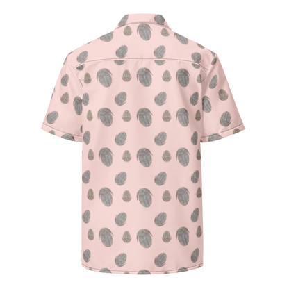 Trilobite Pattern Unisex button-up shirt