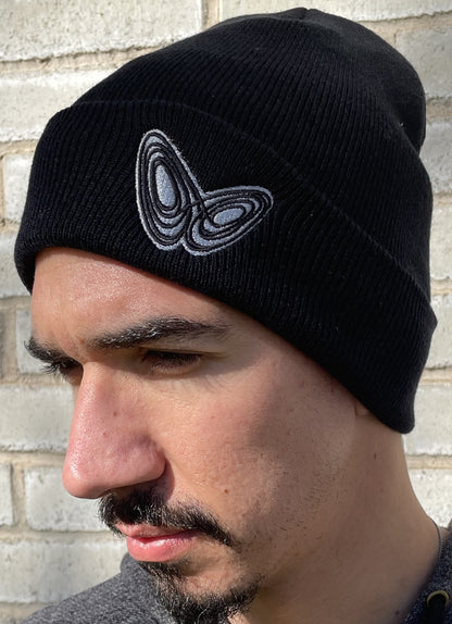 Butterfly Fractal Cuffed Beanie - Point 506