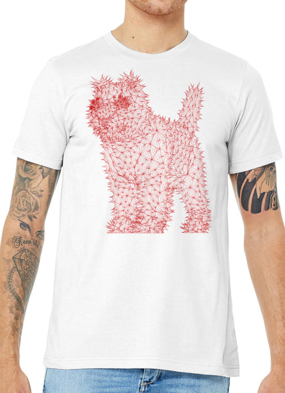 geometric cat, wireframe cat, cat tshirt, cat lovers