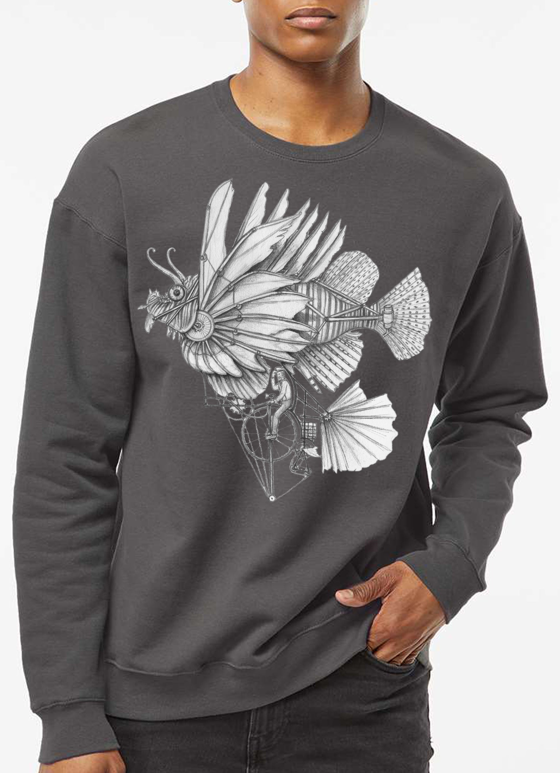 fish sweatshirt