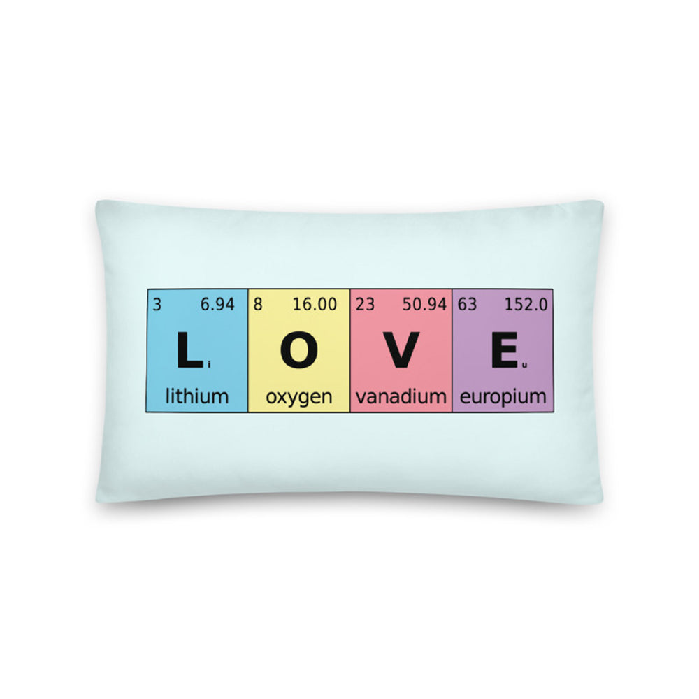 Periodic Table of Love - Throw Pillow - Point 506