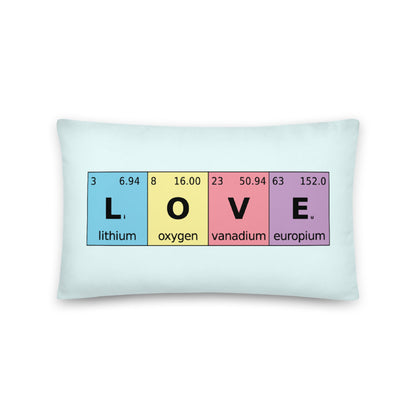 Periodic Table of Love - Throw Pillow - Point 506