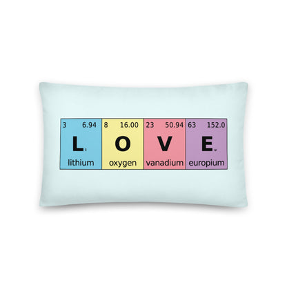 Periodic Table of Love - Throw Pillow - Point 506