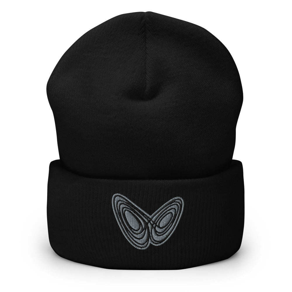 Butterfly Fractal Cuffed Beanie - Point 506