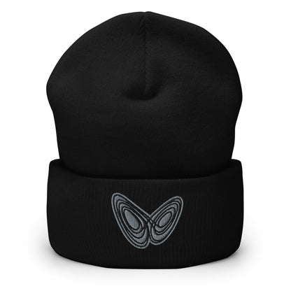 Butterfly Fractal Cuffed Beanie - Point 506