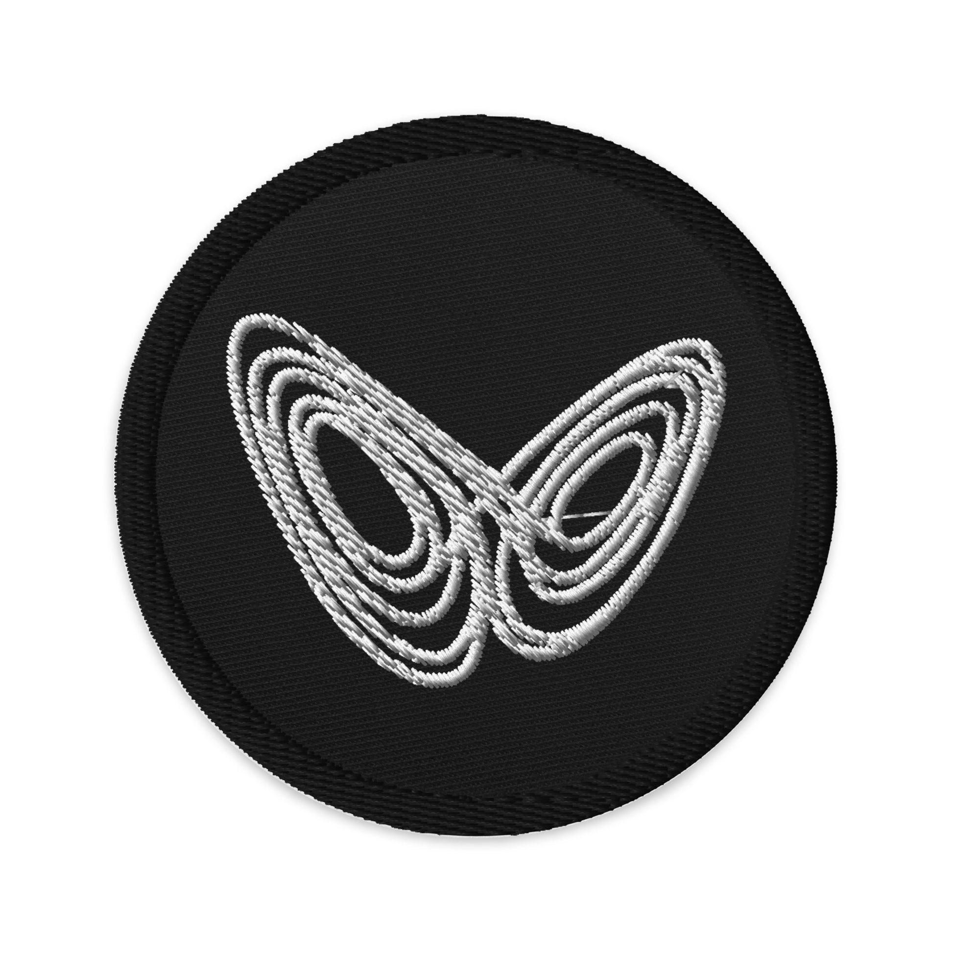 Butterfly Fractal Embroidered Patch - Point 506