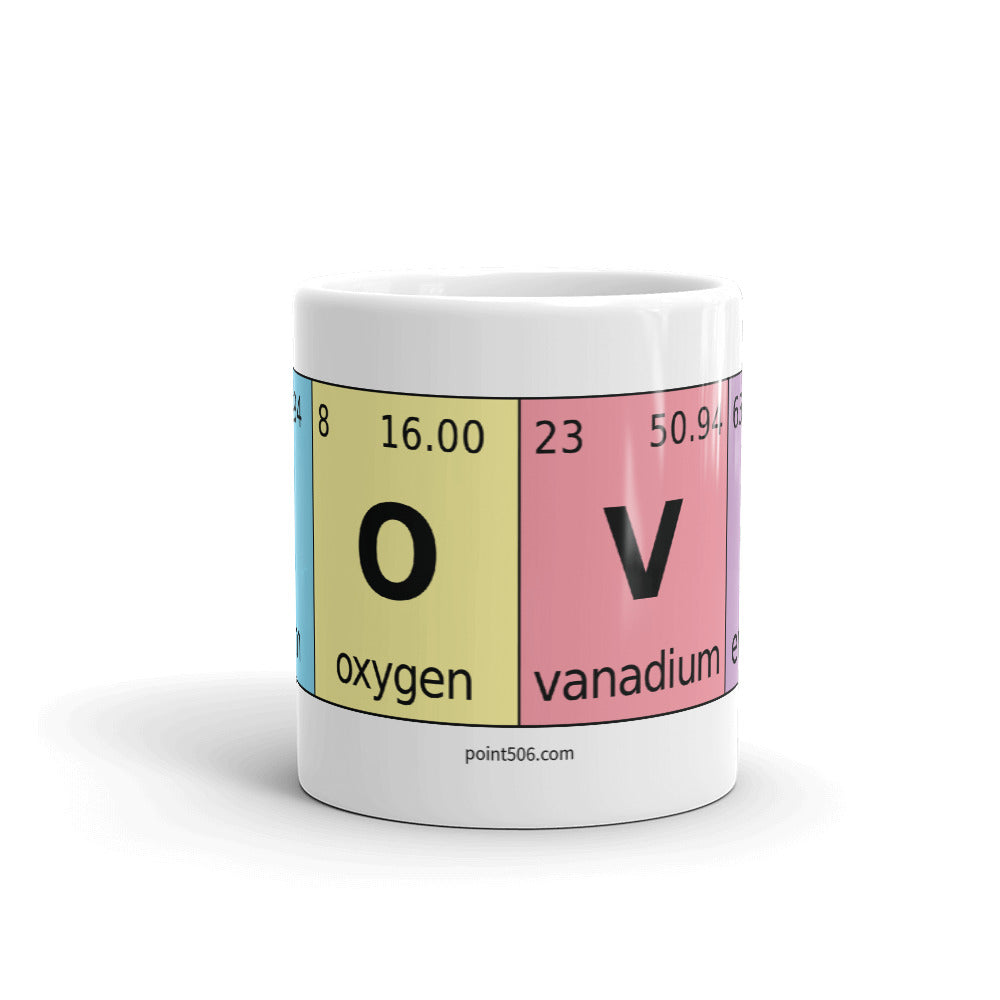 Periodic Table of Love Elements Mug - Point 506