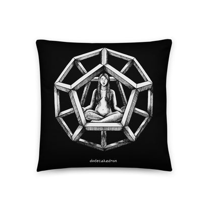 Dodecahedron - Throw Pillow - Point 506