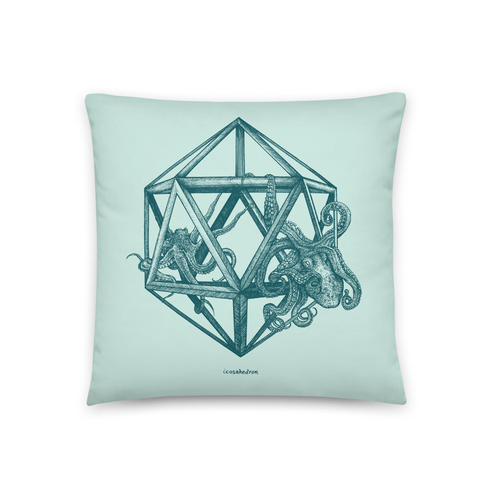 Icosahedron - Throw Pillow - Point 506