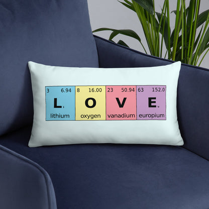 Periodic Table of Love - Throw Pillow - Point 506