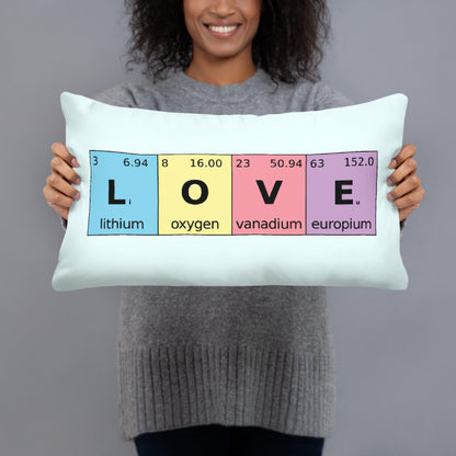 Periodic Table of Love - Throw Pillow - Point 506