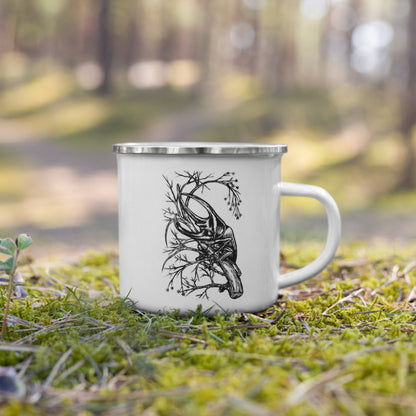 Beetle on Branch Enamel Mug - Point 506